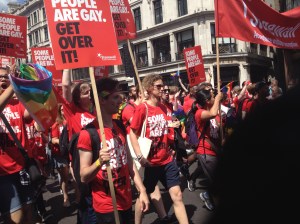Stonewall group at the London Pride Parade